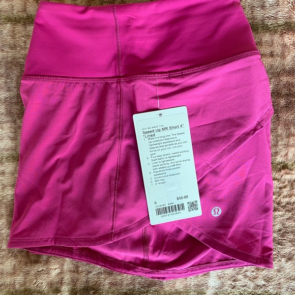 Lululemon Speed Up MR 4” Ripened Raspberry - Picture 5 of 5